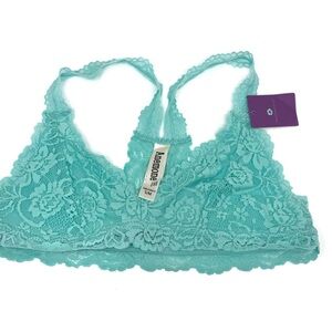 Anemone Lace Bralette Racerback Aqua Size Small/Medium